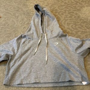 Gymshark cropped grey hoodie